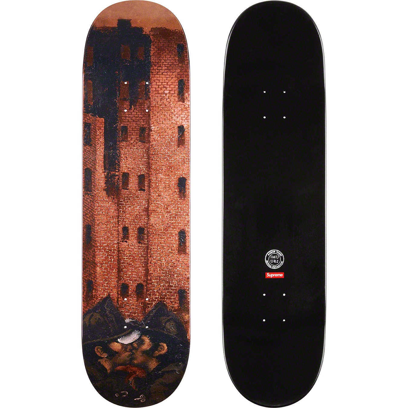 Martin Wong/Supreme Big Heat Skateboard view 2